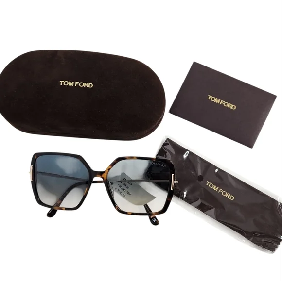 TOM FORD Joanna Butterfly Havana Sunglasses NEW - Picture 10 of 10